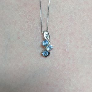 Blue topaz necklace